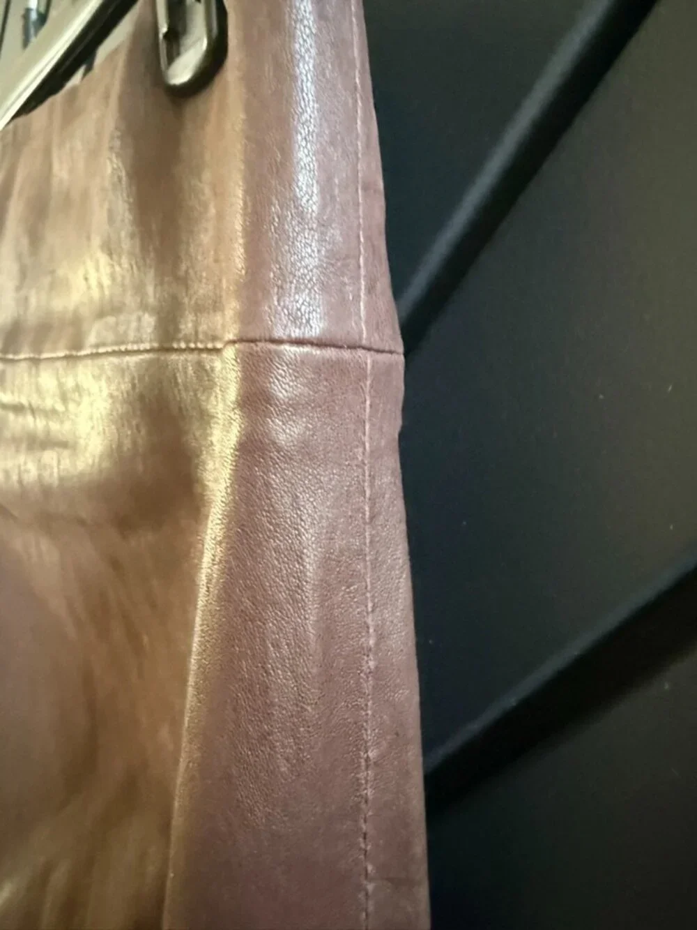 SPRWMN Crop Flare Dark Chocolate leather pants - Picture 6 of 8